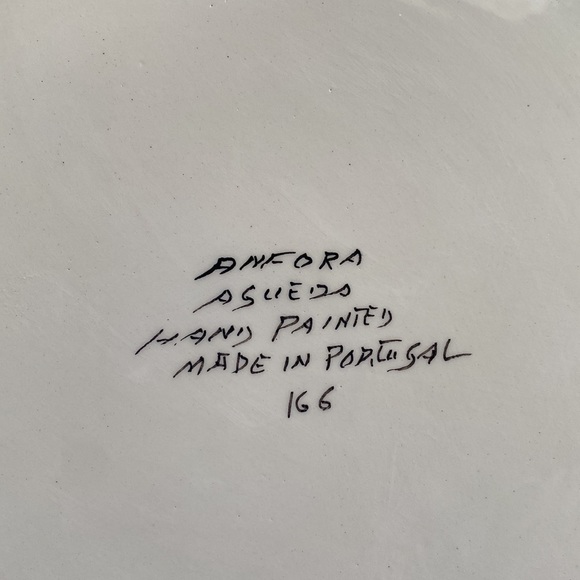 Hand painted plate by Anfora Agueda - Picture 6 of 7